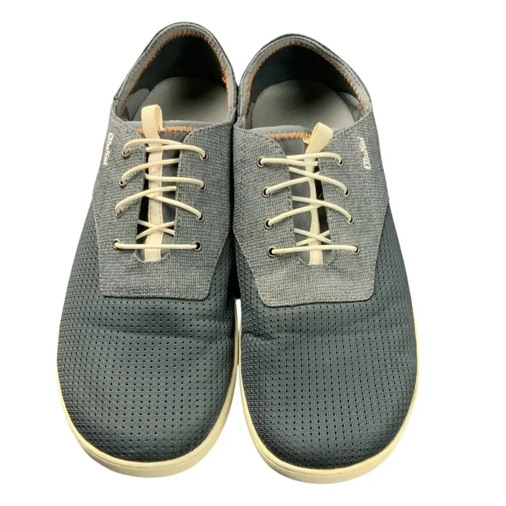 OluKai Nohea Moku Men’s Size 12 Gray Casual Boat Shoes Lightweight Comfort